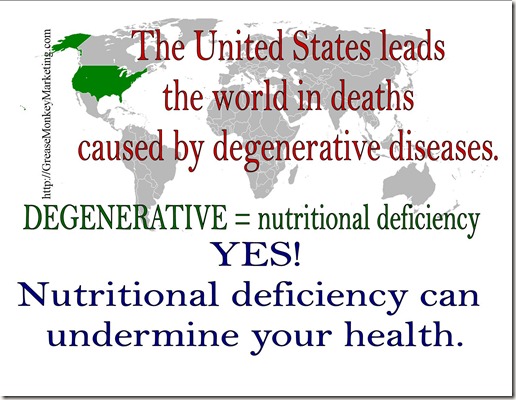 Degenerative-nutritional deficiency