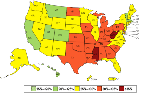 2013 Obesity Map